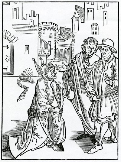 Von der Verachtung und Verachtung der Armut, Illustration aus Alexander Barclays englischer Übersetzung von 