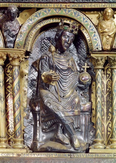 Otto II (955-83), Heiliger Römischer Kaiser (Detail) von German School