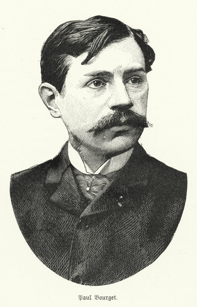 Paul Bourget, französischer Romanautor (Lithografie) von German School