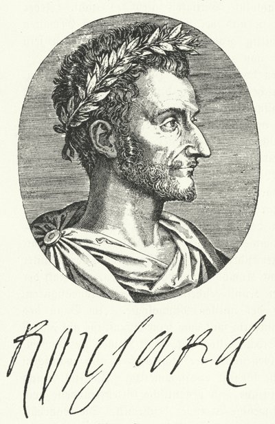 Pierre de Ronsard, französischer Dichter (Gravur) von German School