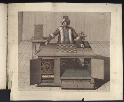 Tafel I aus Uber den Schachspieler des Herrn von Kempelen und dessen Nachbildung, Leipzig und Dresden: Joh. Gottl. Breitkopf, 1789 von German School