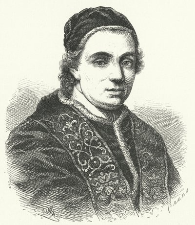 Papst Clemens XIV. (Stich) von German School