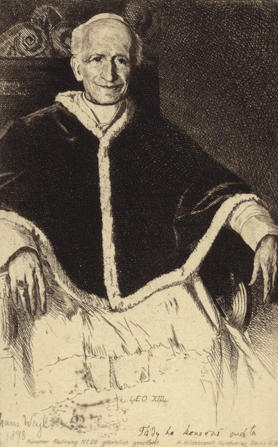 Papst Leo XIII. von German School
