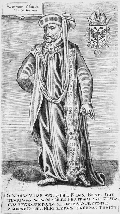 Porträt von Karl V. (1500-1558), Heiliger Römischer Kaiser von German School