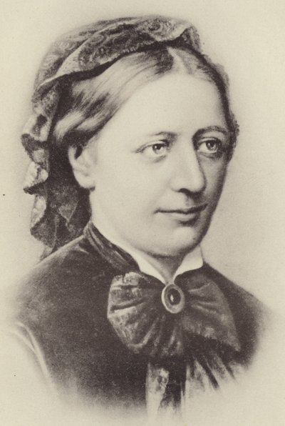 Porträt von Clara Schumann von German School