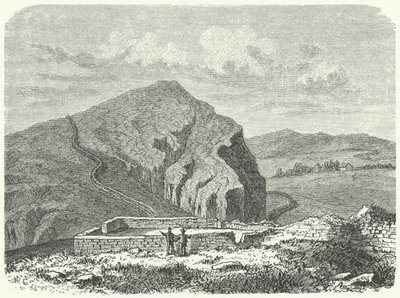 Überreste der Mauer des Severus, nördlich des Hadrianswalls (Gravur) von German School