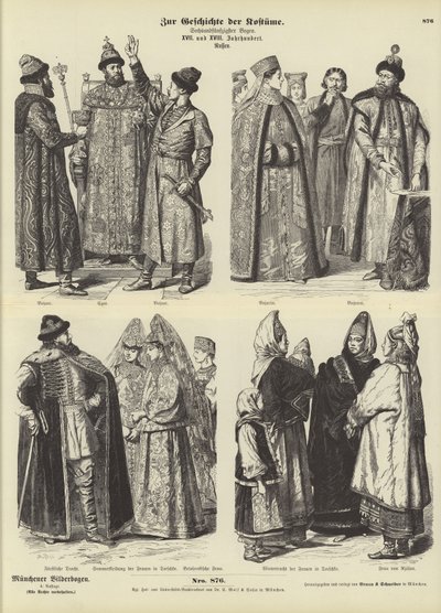 Russische Kostüme von German School