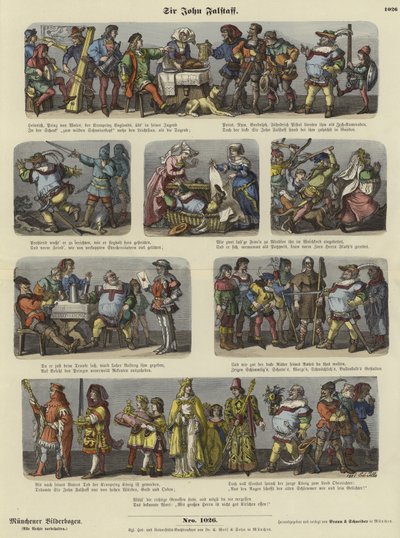 Sir John Falstaff von German School