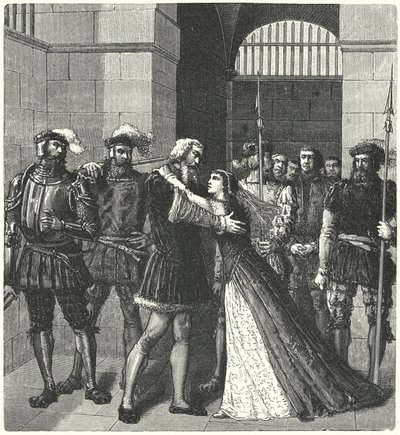 Sir Thomas More verabschiedet sich vor seiner Hinrichtung von seiner Tochter von German School