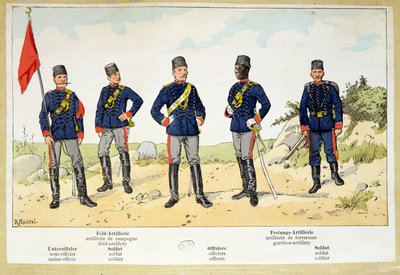 Soldaten der türkischen Armee, um 1900 von German School