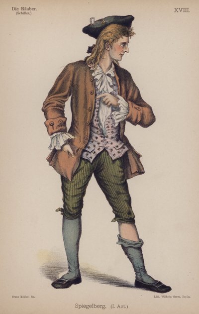 Spiegelberg, aus Die Räuber von Friedrich Schiller von German School