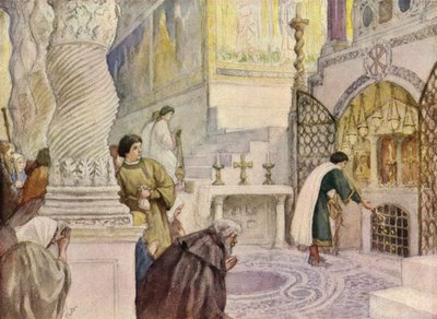 St. Franziskus besucht das Grab eines der Apostel von German School
