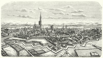 Straßburg im 17. Jahrhundert (Stich) von German School