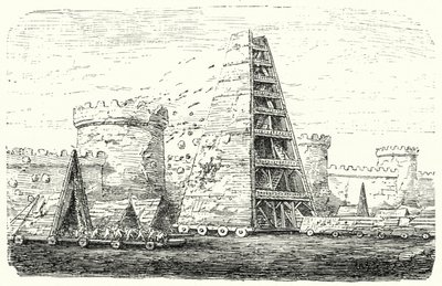 Die Helepolis von Demetrius I. von Makedonien (Stich) von German School