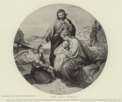 Die Heilige Familie (Stich) von German School