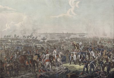 Der Prinz von Schwarzenberg bringt den alliierten Herrschern am Abend des 18. Oktober 1813 die Nachricht vom Sieg in der Schlacht bei Leipzig von German School