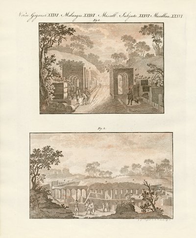 Die ausgegrabene Stadt Pompeji von German School