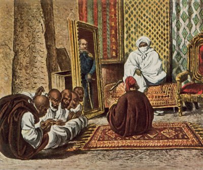 Der Entdecker Nachtigal besucht Scheich Omar von Bornu, 5. Juni 1870 von German School