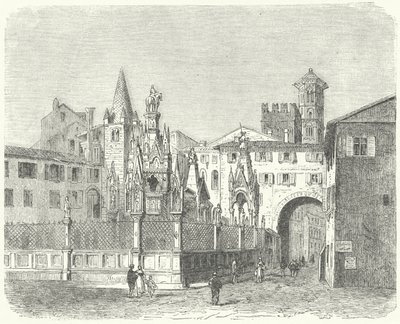 Gräber der Scaligeri, mittelalterliche Herrscher von Verona von German School