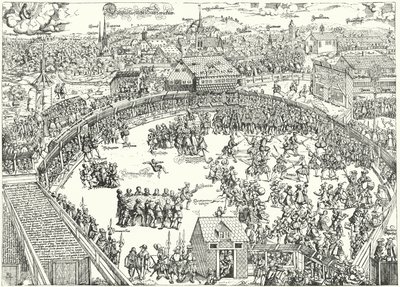 Turnier in Zwickau, August 1573 von German School