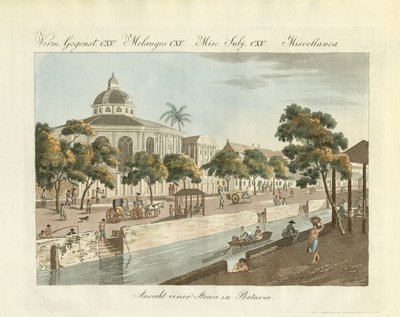 Ansicht eines Teils der Stadt Batavia von German School