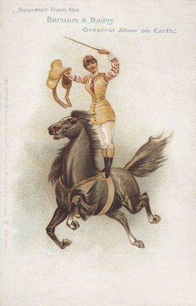 Reiterin des Barnum und Bailey Zirkus von German School