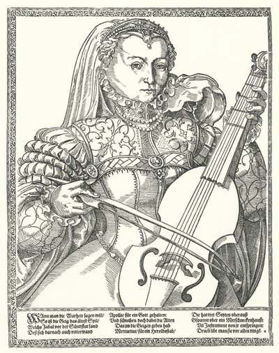 Frau spielt Cello von German School
