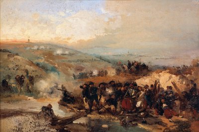 Eroberung des Turms von Malakoff, von Gerolamo Induno von Gerolamo Induno