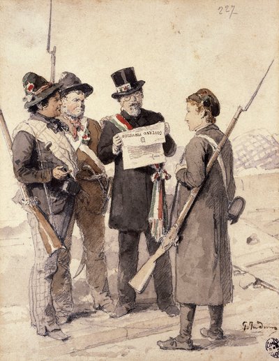 Fünf Tage von Mailand von Gerolamo Induno