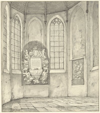 Grab von Anthony Pieterson in der Kirche zu Monster von Gerrit Lamberts