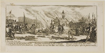 Der Pfahl, Platte dreizehn aus Die großen Leiden des Krieges von Gerrit Lucasz van Schagen