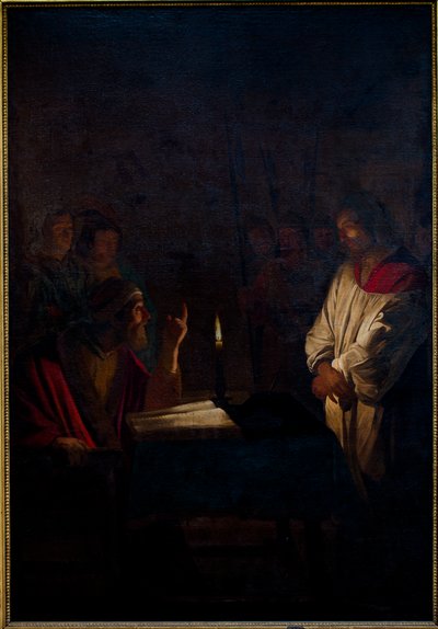 Jesus vor Pilatus von Gerrit van (after) Honthorst