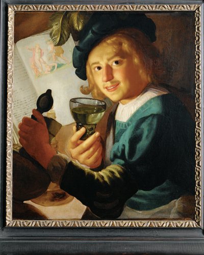 Der junge Trinker von Gerrit van Honthorst