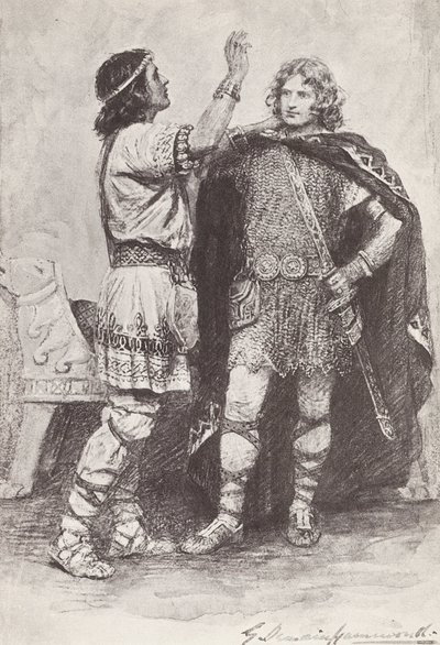 Illustration für Die Geschichte von Hereward, Der Champion von England von Gertrude E. Demain (after) Hammond