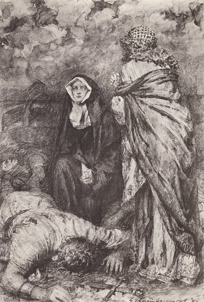 Illustration für Die Geschichte von Hereward, Der Champion von England von Gertrude E. Demain (after) Hammond