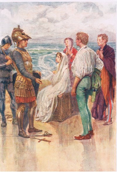 Das Urteil von Artegall, Geschichten aus der Faerie Queen, veröffentlicht von George Harrap and Company von Gertrude E. Demain (after) Hammond