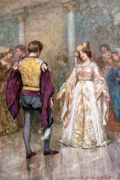 "Sie erklärten ihre gegenseitige Liebe" von Gertrude E. Demain (after) Hammond