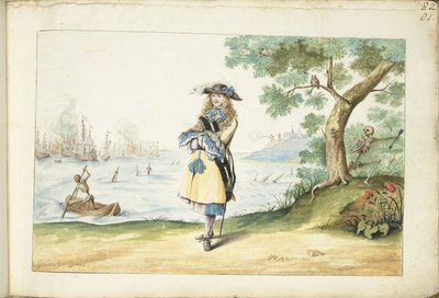 Moses ter Borch an der englischen Küste von Gesina ter Borch (signed by artist)