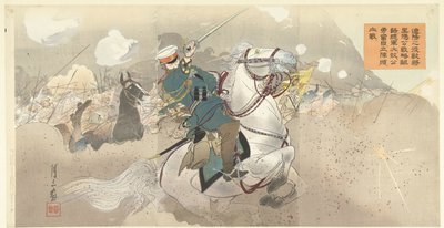 Trotz der unlogischen Strategie von General Kuropatkin in der Schlacht von Shaho und der vernichtenden Niederlage seiner Armee kämpft er tapfer weiter. von Gessan