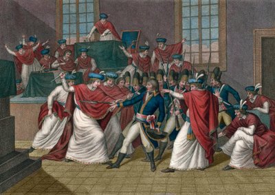 Der Staatsstreich vom 18. Brumaire (9. November 1799). Napoleon Bonaparte stürzte das Direktorium und wurde Erster Konsul von Giacomo Aliprandi