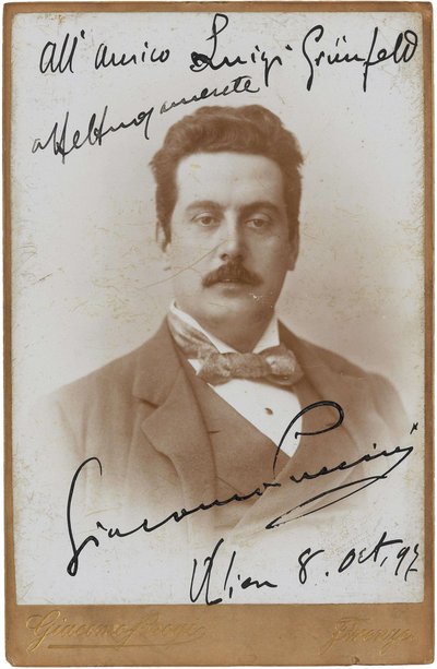 Porträt des Komponisten Giacomo Puccini von Giacomo Brogi
