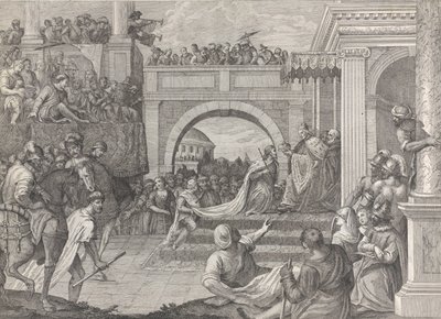 Doge Enrico Dandolo krönt Baldovino zum ersten Kaiser des Lateinischen Reiches von Konstantinopel, 1745-94 von Giacomo Leonardis