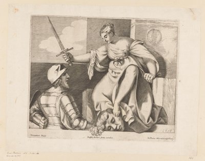 Judith mit dem Kopf von Holofernes (Gerechtigkeit) von Giacomo Piccini