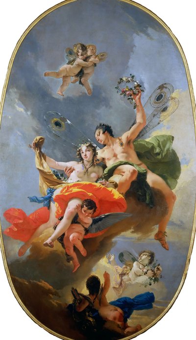 Der Triumph von Zephyr und Flora von Giambattista Tiepolo