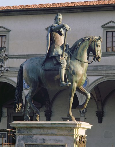 Reiterstatue von Großherzog Ferdinand I. (Detail) von Giambologna