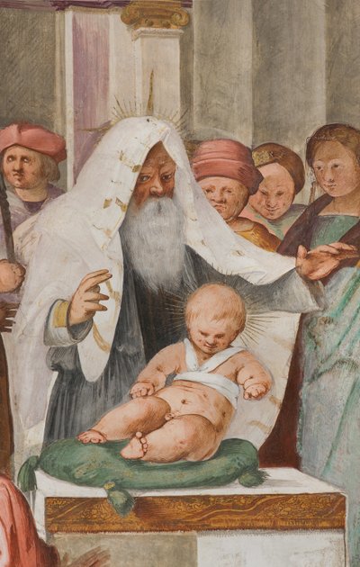 Zentrales Schiff, fünfter nördlicher Spann, Darstellung im Tempel, Gian Francesco Bembo von Gian Francesco Bembo