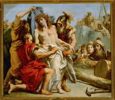 Die Passion Christi: Das Herunterreißen des Gewandes von Giandomenico (1727-1804) Tiepolo