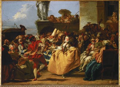 Karnevalsszene von Giandomenico (1727 1804) Tiepolo