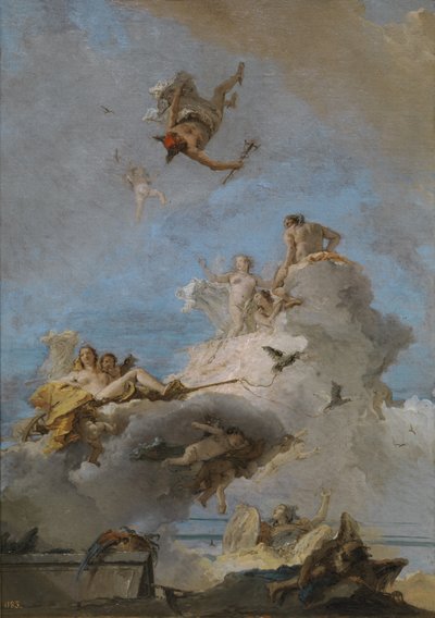 Der Triumph der Venus Der Olymp, Zwischen 1762 und 1765 von Giovanni Domenico Tiepolo