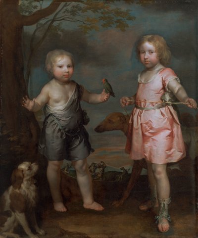 Lord John Hay und Charles, Master of Yester (später Dritter Marquis of Tweeddale) von Gilbert Soest